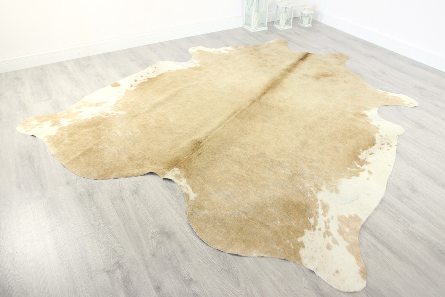 Premium Quality Giant Xxxl Cowhide Real Cowhide Rug Sand