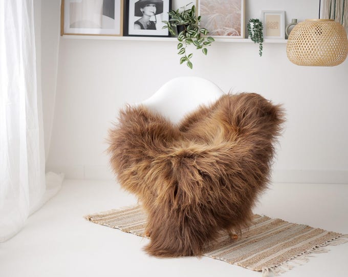 Real Icelandic Sheepskin Rug Scandinavian Decor Sofa Sheepskin throw Chair Cover Natural Sheep Skin Rugs Blonde #IS9