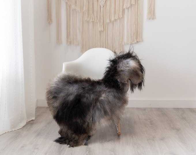 Real Icelandic Sheepskin Rug Scandinavian Home Decor Sofa Sheepskin throw Chair Cover Natural Sheep Skin Rugs Gray Brown #Iceland459