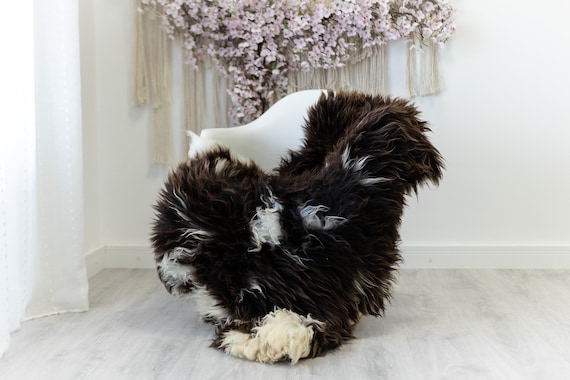 Real Sheepskin Rug Shaggy Rug Chair Cover Scandinavian Home Sheepskin Throw Sheep Skin White Brown Sheepskin Home Decor Rugs #herdwik132