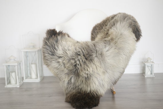 Real Sheepskin Rug Shaggy Rug Chair Cover Sheepskin Throw Sheep Skin Brown White Sheepskin Home Decor Rugs #6her55