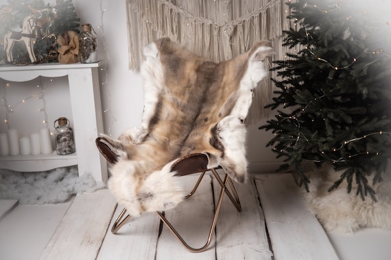 トナカイの毛皮 キャンプ フィンランド産 特大 最上級品 楽天市場