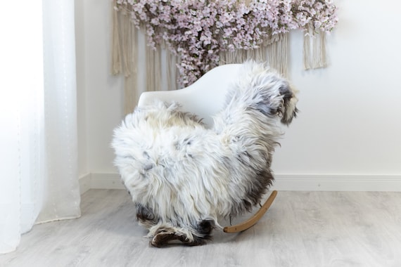 Real Sheepskin Rug Shaggy Rug Chair Cover Scandinavian Home Sheepskin Throw Sheep Skin White Gray Sheepskin Home Decor Rugs #herdwik126