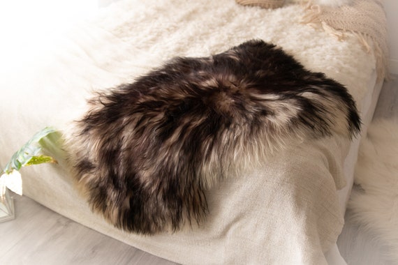 Real Icelandic Sheepskin Rug Scandinavian Decor Sofa Sheepskin throw Chair Cover Natural Sheep Skin Rugs Black Brown Blanket Fur Rug#Miesz12