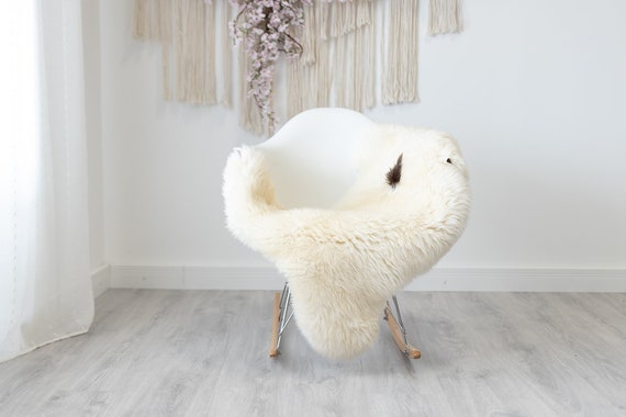 Real Sheepskin Rug Shaggy Rug Chair Cover Scandinavian Home Sheepskin Throw Sheep Skin Brown White Sheepskin Home Decor Rugs #herdwik198