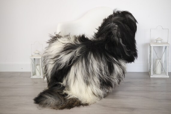 Real Icelandic Sheepskin Rug Scandinavian Decor Sofa Sheepskin throw Chair Cover Natural Sheep Skin Rugs Gray Blanket Fur Rug #5is9