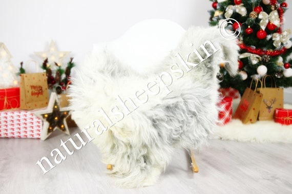Organic Sheepskin Rug, Real Sheepskin Rug, Gute Sheepskin, Brown Sheepskin Rug Christmas Home #GUTCHRIS6