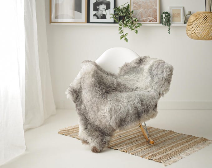 Real Sheepskin Rug Shaggy Rug Chair Cover Scandinavian Home Sheepskin Throw Sheep Skin Ivory Gray Sheepskin Home Decor Rugs #Mher150