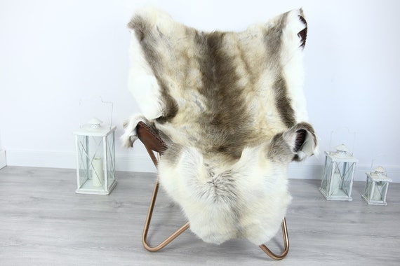 Reindeer Hide | Reindeer Rug | Reindeer Skin | Throw XXL EXTRA LARGE - Scandinavian Style #HRE24