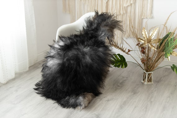 Real Icelandic Sheepskin Rug Scandinavian Decor Sofa Sheepskin throw Chair Cover Natural Sheep Skin Rugs Gray Fur Rug #Urisl2