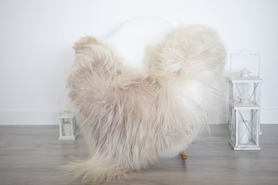 Real Icelandic Sheepskin Rug Scandinavian Decor Sofa Sheepskin throw Chair Cover Natural Sheep Skin Rugs Beige Blanket Fur Rug #isleb32
