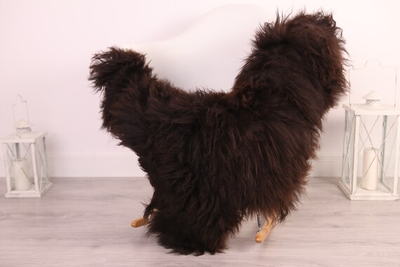 Real Icelandic Sheepskin Rug Scandinavian Decor Sofa Sheepskin throw Chair Cover Natural Sheep Skin Rugs Brown Blanket Fur Rug #Am26