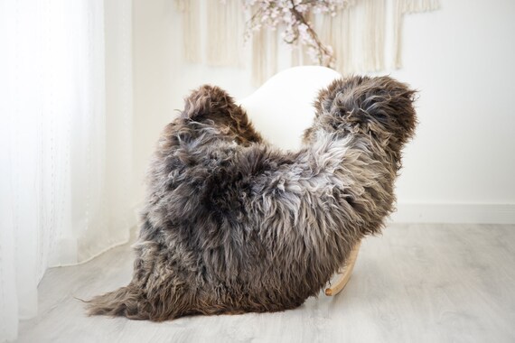 Real Sheepskin Rug Shaggy Rug Chair Cover Scandinavian Home Sheepskin Throw Sheep Skin White Brown Sheepskin Home Decor Rugs #herdwik269