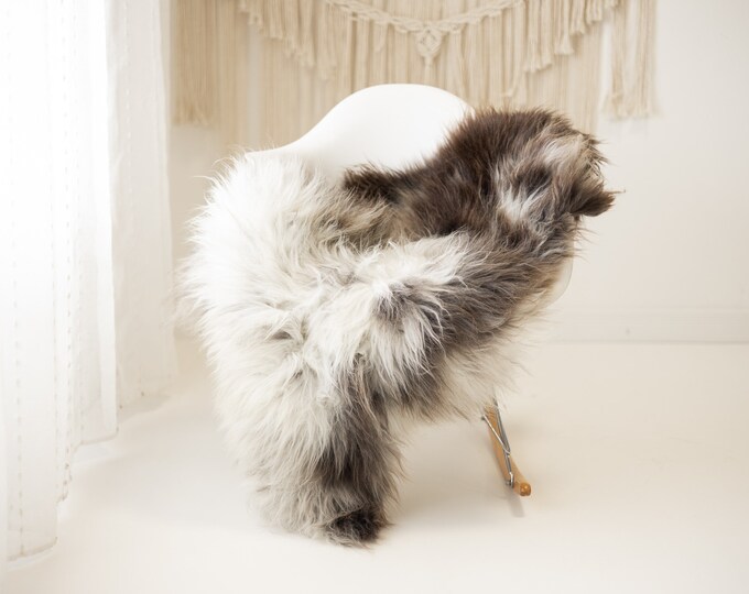 Real Sheepskin Rug Shaggy Rug Chair Cover Scandinavian Home Sheepskin Throw Sheep Skin Ivory Brown Sheepskin Home Decor Rugs #herdwik936