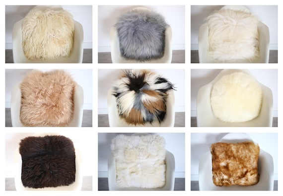 Real Sheepskin Fur Pillow Pillows