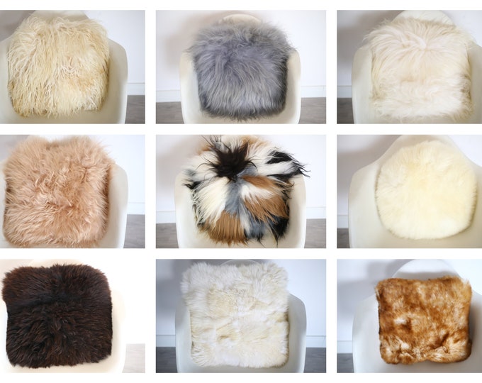 Real Sheepskin Fur Pillow Pillows