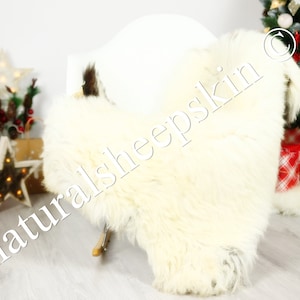 Organic Sheepskin Rug, Real Sheepskin Rug, Gute Sheepskin, Ivory Sheepskin Rug Christmas Home #GUTCHRIS9