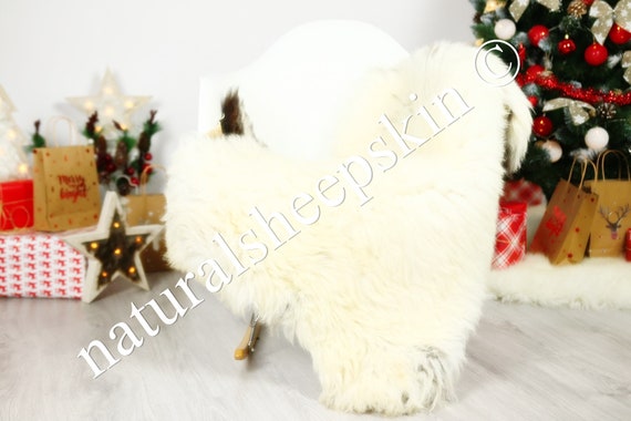 Organic Sheepskin Rug, Real Sheepskin Rug, Gute Sheepskin, Ivory Sheepskin Rug Christmas Home #GUTCHRIS9
