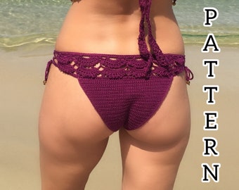 Crochet Lace Bikini Bottoms Pattern - Written Pattern PDF File