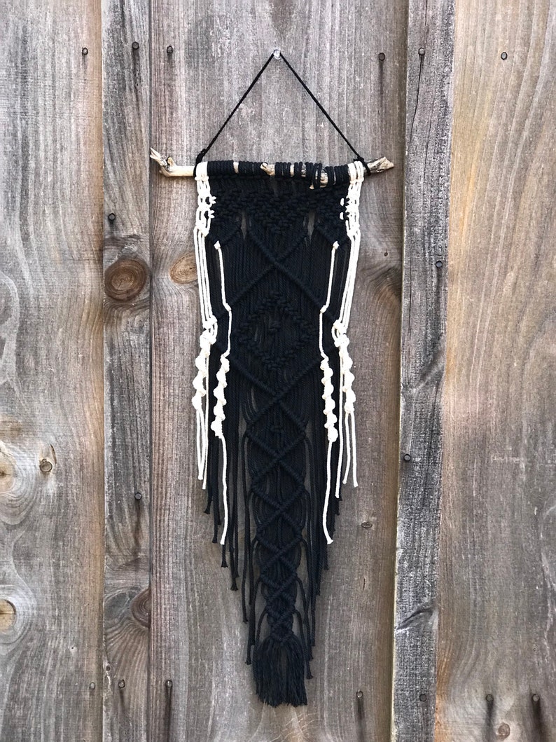 Bohemian Macrame Wall Hanging Handmade Hippie Wall Art Etsy