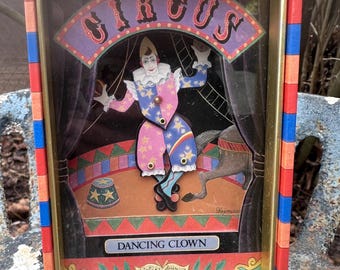 70s Sankyo Shoji Taiwan Music Box Dancing Clown “Carousel Waltz” N.40-565 042475089