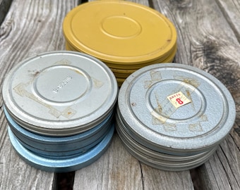 Super 8 film Standard 8 Dual 8 spool canisters  052616989