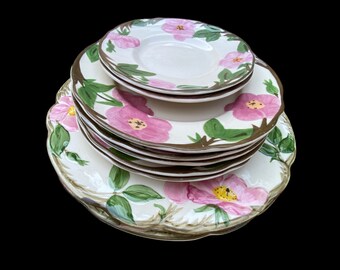 Franciscan Earthenware Dessert Rose salad dessert dinner