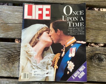 Life Magazine Charles and Diana Wedding February 1993 Once Upon a Time  06251293