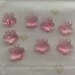 12 pieces Swarovski #6744 14mm Crystal Light Rose Faceted Flower Pendants Charms Beads