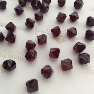 Swarovski #5301 Crystal Garnet Bicone Faceted Beads 4mm 5mm 8mm
