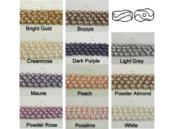 10 Pieces Swarovski 5826 9x8mm Crystal Pearls Twist Wave Beads CHOOSE  COLORS - Etsy
