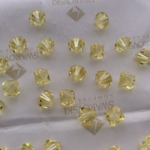 Swarovski #5301 Crystal Jonquil Bicone Faceted Beads 3mm 4mm 5mm 6mm 8mm