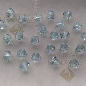 Swarovski #5301 Crystal Light Azore Bicone Faceted Beads 4mm 6mm 8mm