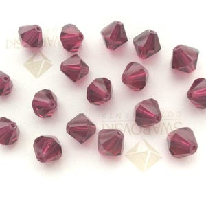 Swarovski #5301 Crystal Ruby Bicone Faceted Beads 4mm 5mm 6mm 8mm