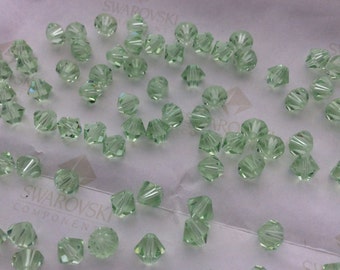 Swarovski #5301 Crystal Chrysolite Bicone Faceted Beads 4mm 6mm 8mm