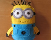 Items Similar To Minion Door Hanger Minion Plush Felt Ornaments