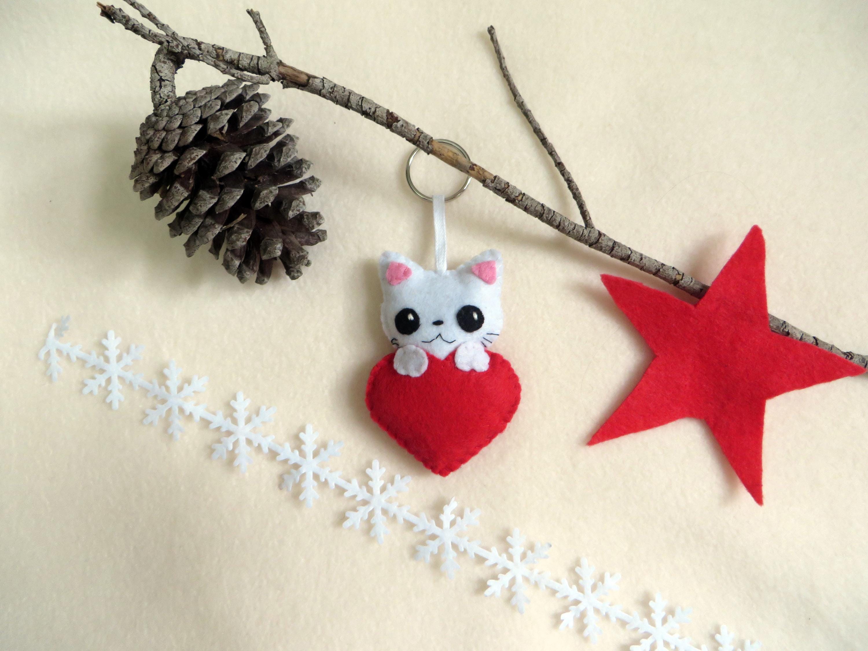 Portachiavi In Metallo Con Cuore E Gatto – Regalo Per Donne, Amiche, Compleanni E Inizio Scuola - 4