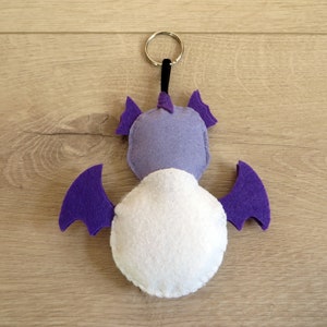 Dragon plush, archery gift, in a target heart, in felt, quiver charm image 7