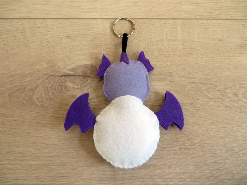 Dragon plush, archery gift, in a target heart, in felt, quiver charm image 7