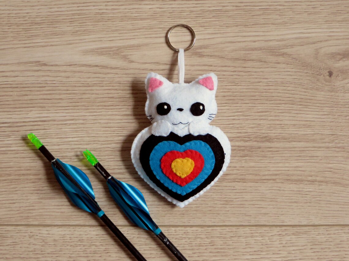 Archery Cat Ornament Plush for Quiver Felt Target Handmade Etsy