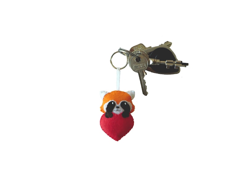 red panda keychain