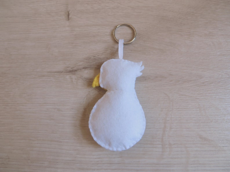 Eagle archery, kawaii keychain, in a target, in felt, handmade, archery lover gift image 7