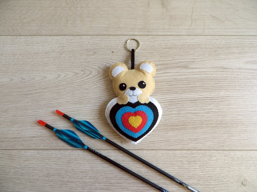 Archery Plush Bear Quiver Ornament in Felt Handmade Etsy UK