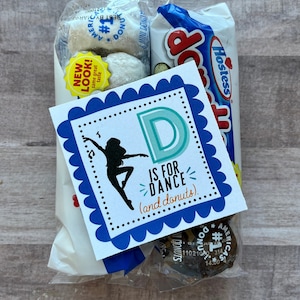 INSTANT DOWNLOAD Dance Competition Donuts Printables Cheer Tags Chocolate Gifts Treats Stage Cards Cheerleading Dancing Sisters Pom Candy