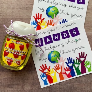 INSTANT DOWNLOAD Teacher Appreciation Hands Printables Soap Thank You ...