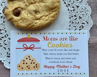 INSTANT DOWNLOAD Mother's Day Cards Printable Cookies Tags Gifts Favors Mom Grandma Women Relief Society Party Mama Candy Chocolate Brunch