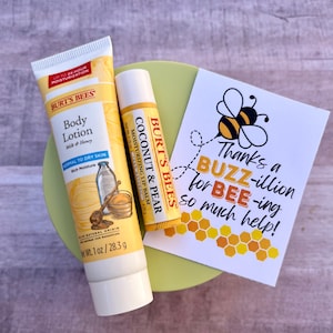 DIRECT DOWNLOADEN Bijentags Bedankt Waardering Afdrukbare items Geschenken Traktaties Leraar Kaarten Leiderschap Bedankt Medewerker Buzz Bumble Vrijwilliger