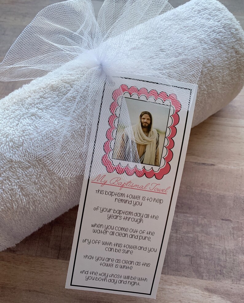 INSTANT Download Baptism Towel Prinatables LDS Gifts Great to | Etsy
