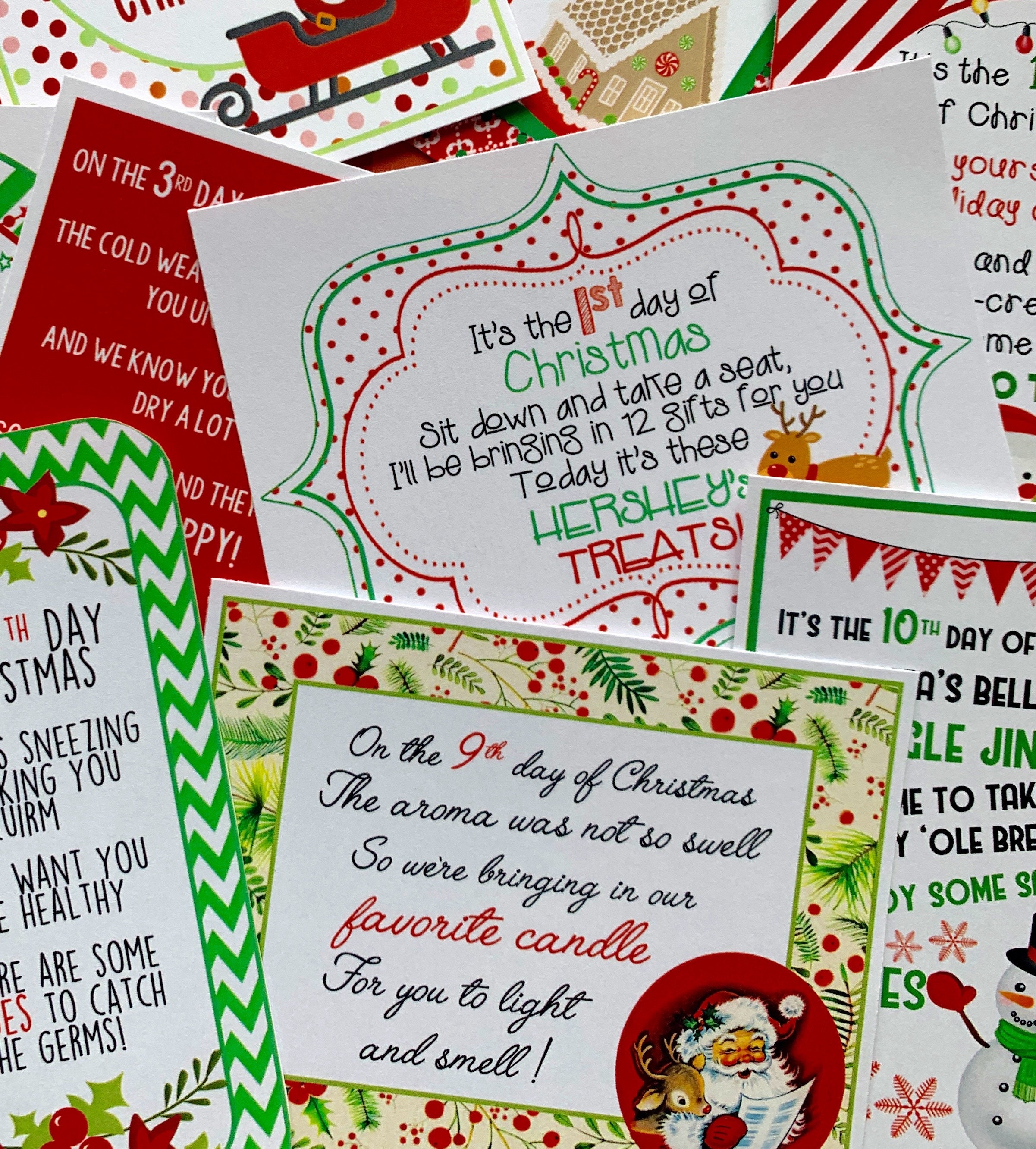 12 Days Of Christmas Pictures Printable