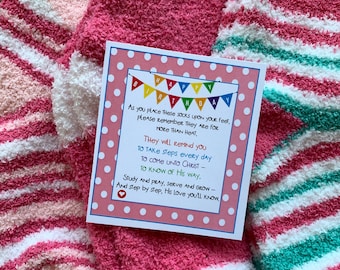 DESCARGA INSTANTÁNEA Calcetines de cumpleaños Pies peludos Etiquetas Tarjetas Sociedad de Socorro Regalos SUD Mormones Imprimibles Amigos Mujeres Jóvenes Iglesia Primaria Golosinas